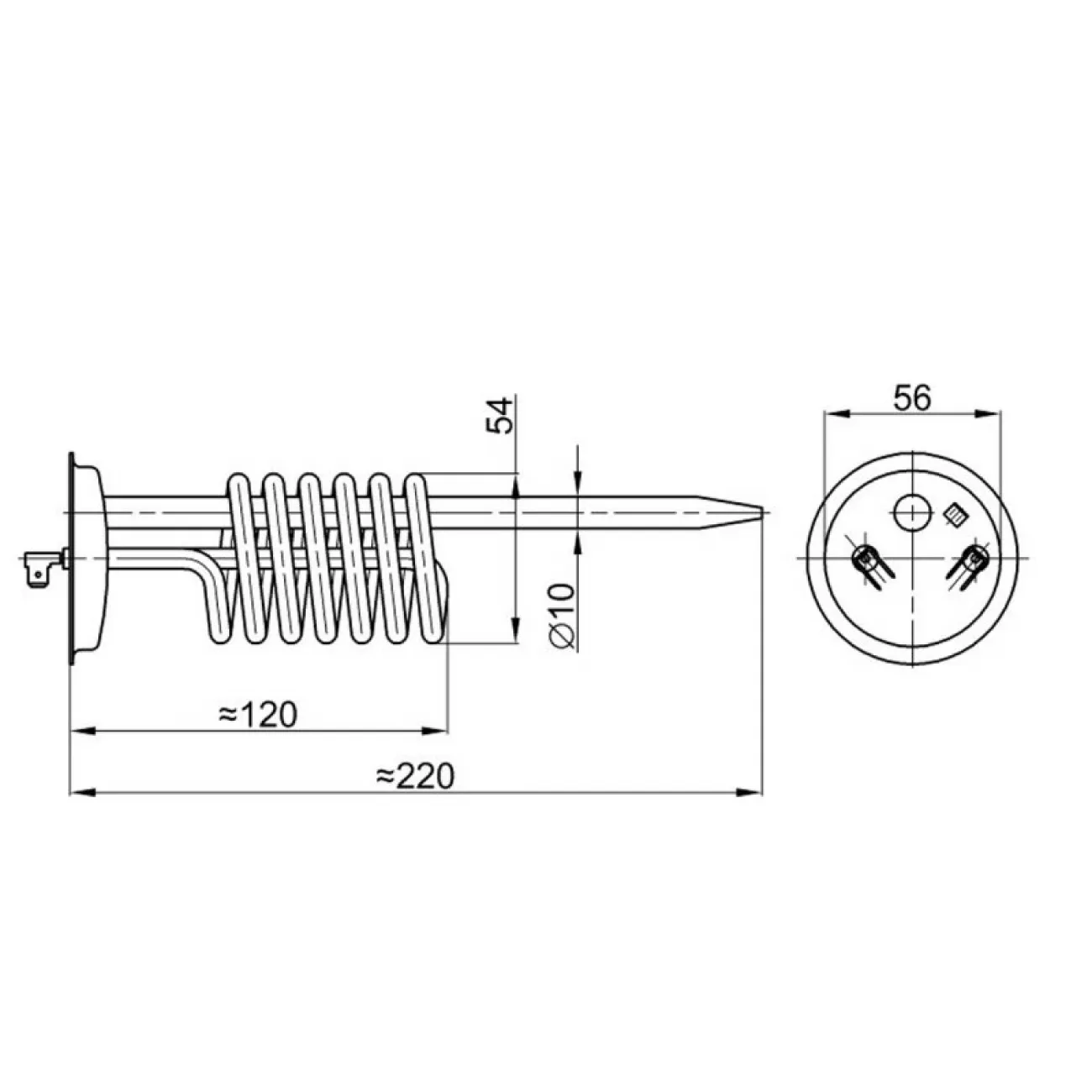 GREJAČ GPB-2000W 230V GORENJE/METALAC thumbnail 2