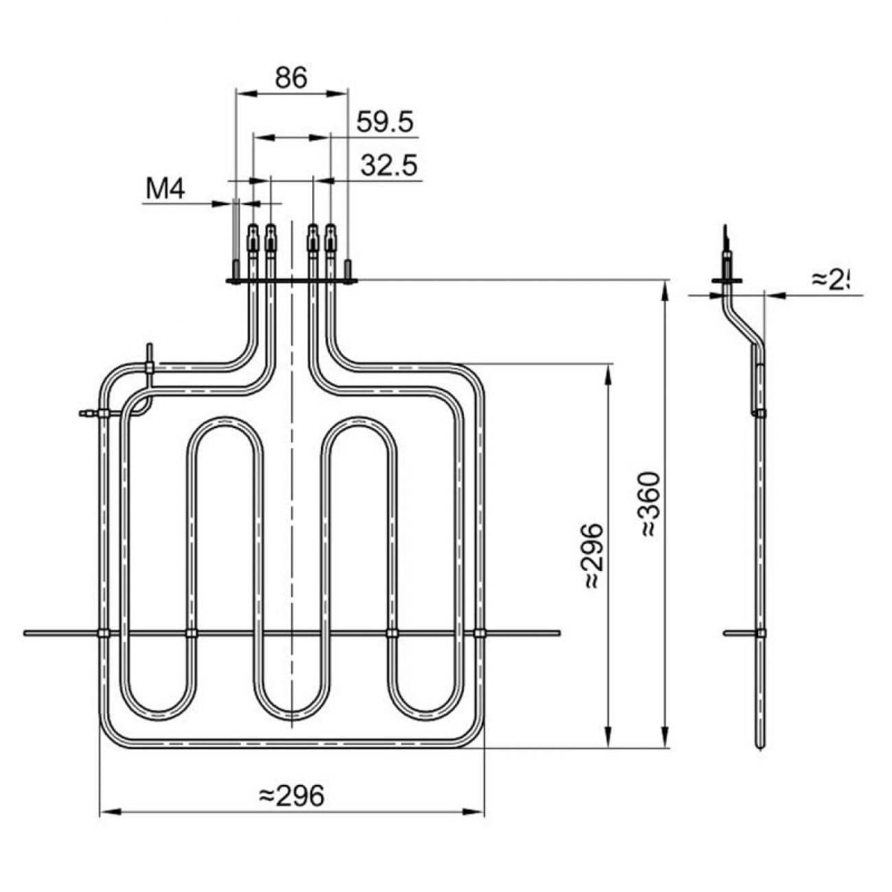 GREJAČ CG-900+2000W 230V GORENJE thumbnail 2