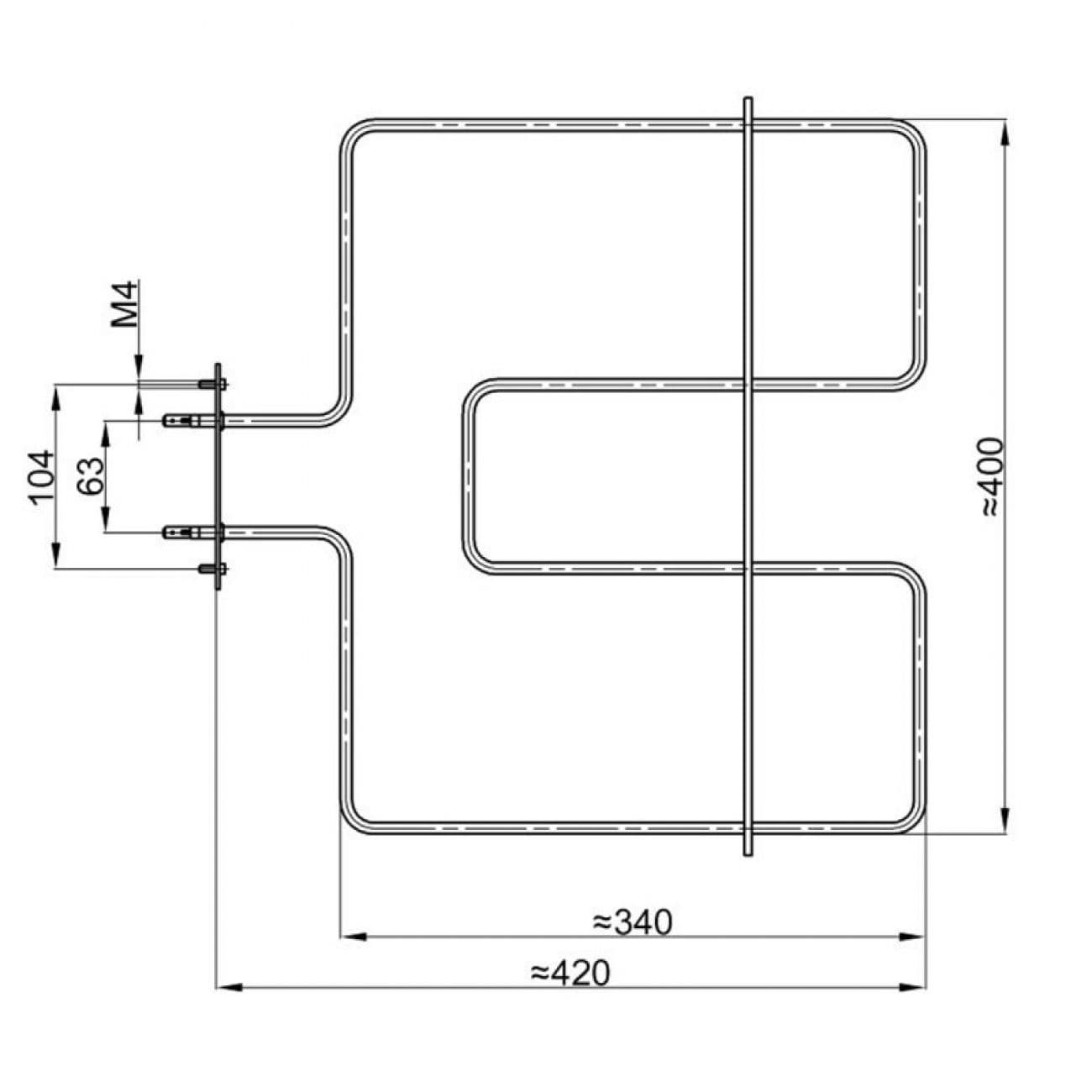 GREJAČ CG-1150W 230V ALFA PLAM thumbnail 2