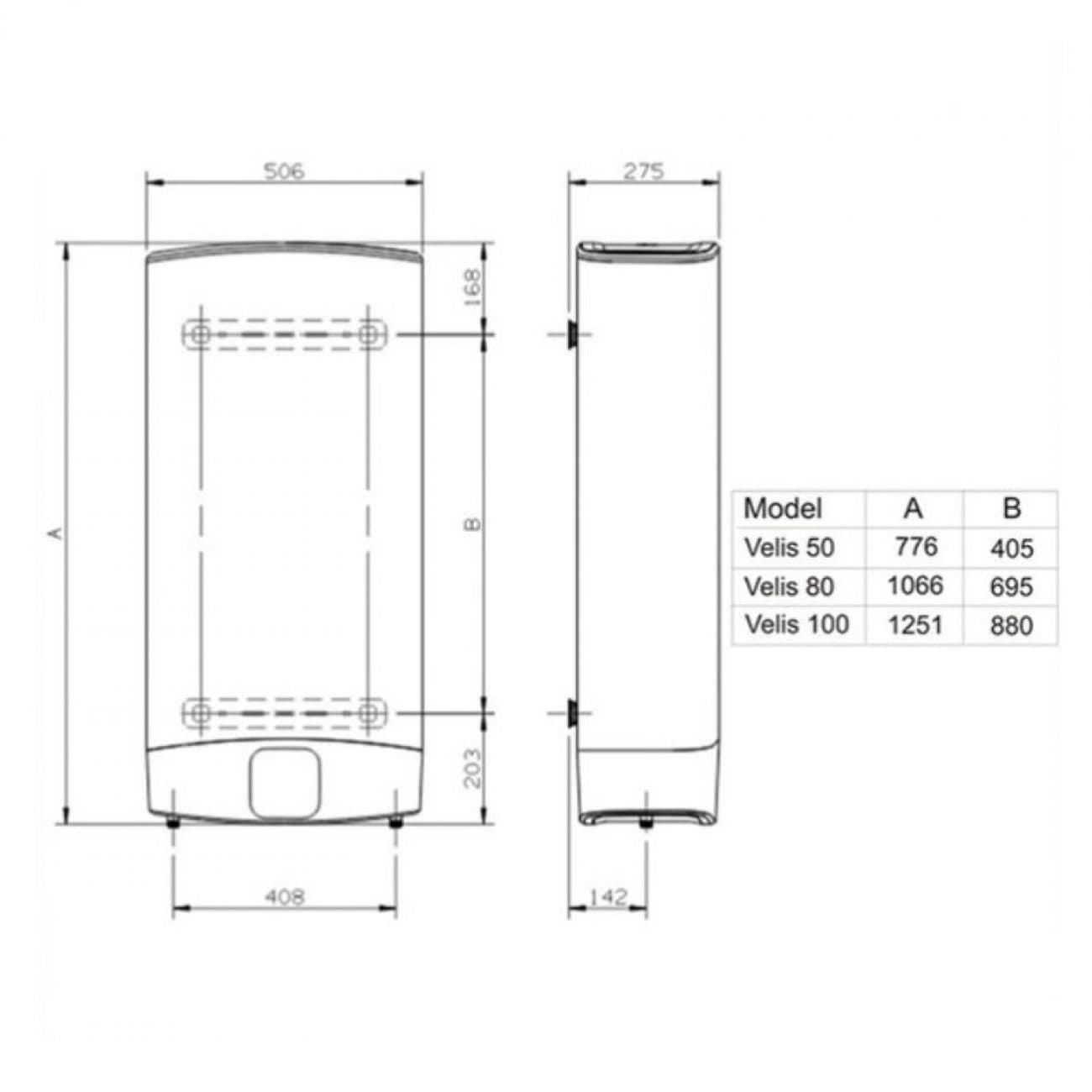 -ARISTON VELIS EVO 100L INOX thumbnail 2