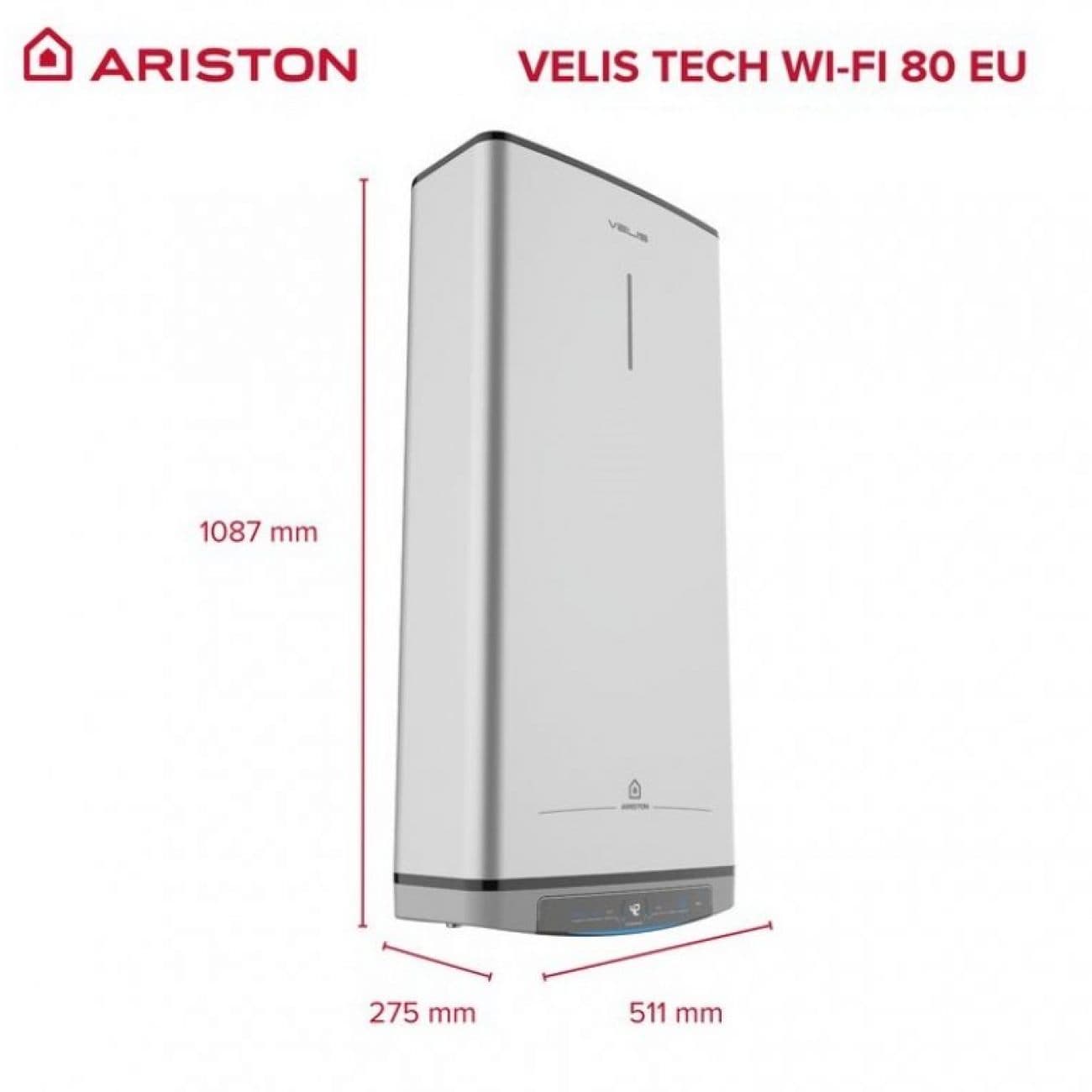 ARISTON 80L VELIS TECH WIFI thumbnail 2